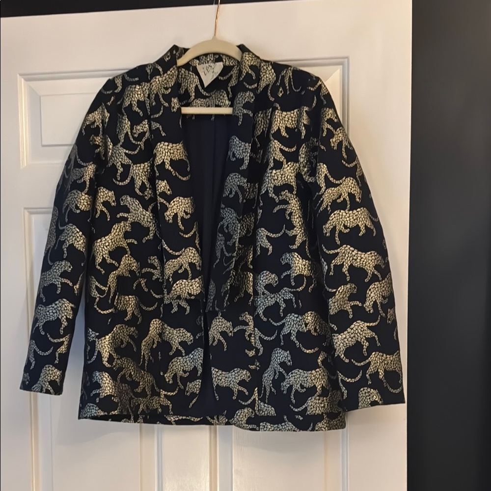 Lenni the Label leopard blazer